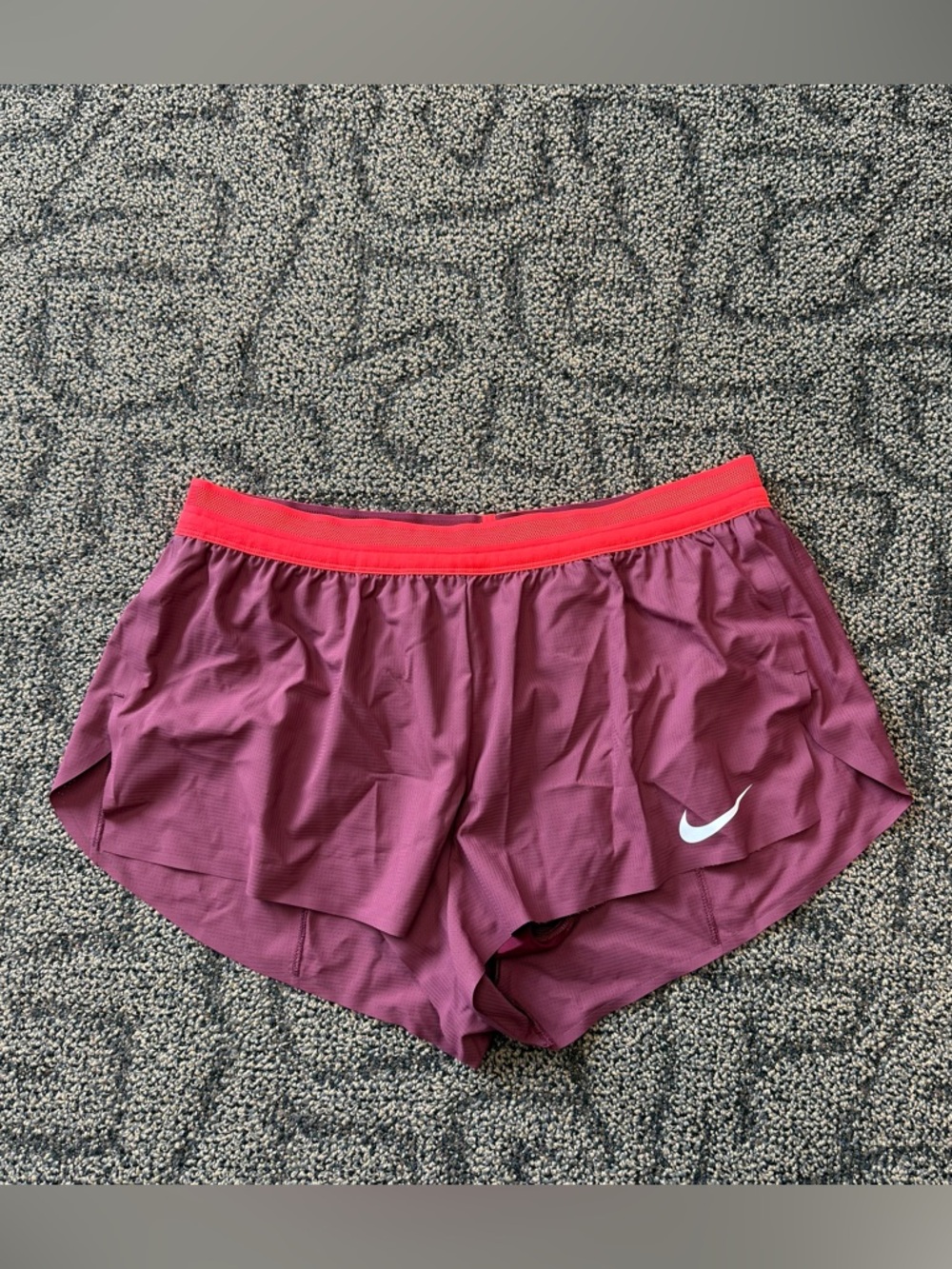 Nike Pro Elite Team 2” Racing Shorts in Burgundy